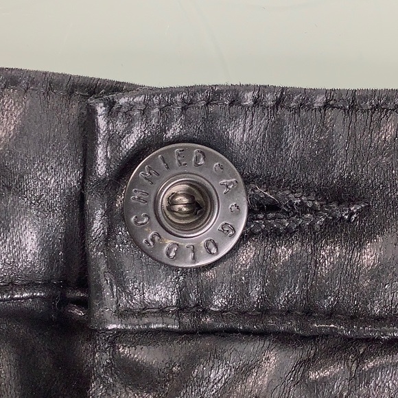 AG Adriano Goldschmied The Legging Super Skinny distressed Vegan Leather SZ 26 R - Picture 7 of 16